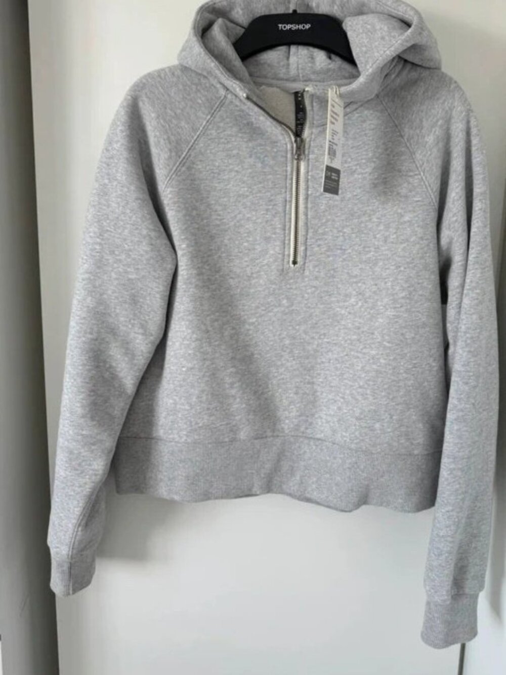 Vuori Restore Half Zip Hoodie Grey Women's Size S